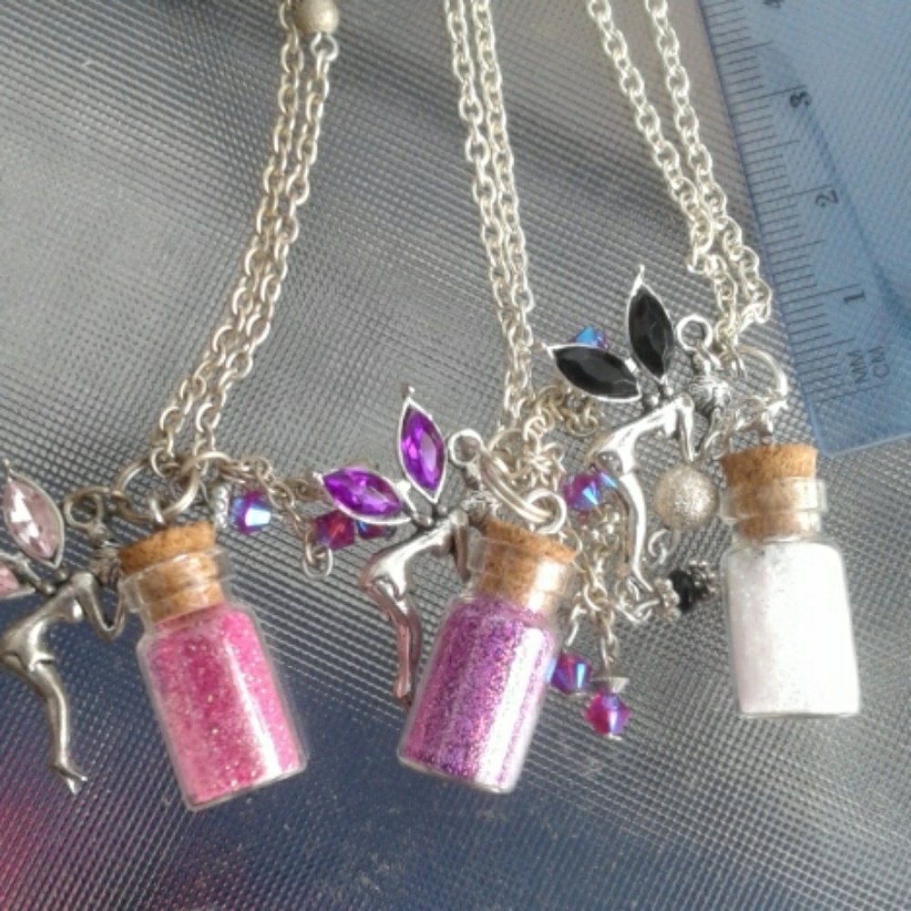 Hand made Fairy Necklace Sterling Silver